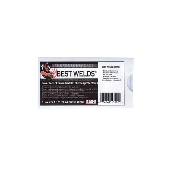 Best Welds® Clear 100% CR-39 Plastic Scratch/Static Resistant Cover Lens