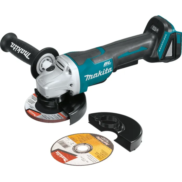Makita 18V LXT® Lithium-Ion Brushless Cordless 4-1/2” / 5" Paddle Switch Cut-Off/Angle Grinder, with Electric Brake, Tool Only