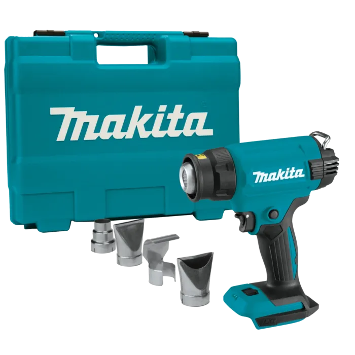 Makita LXT® 4.2 and 7.1 cfm 302 to 1022 deg F 18 V Variable Temperature Cordless Heat Gun