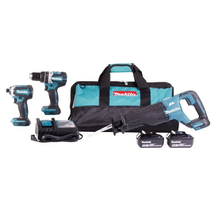 Makita 18V LXT® Lithium-Ion Brushless Cordless 3-Pc. Combo Kit (4.0Ah)