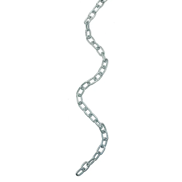 BARON PC30316P Proof Coil Chain 3/16 in 30 Grade, Steel, Zinc