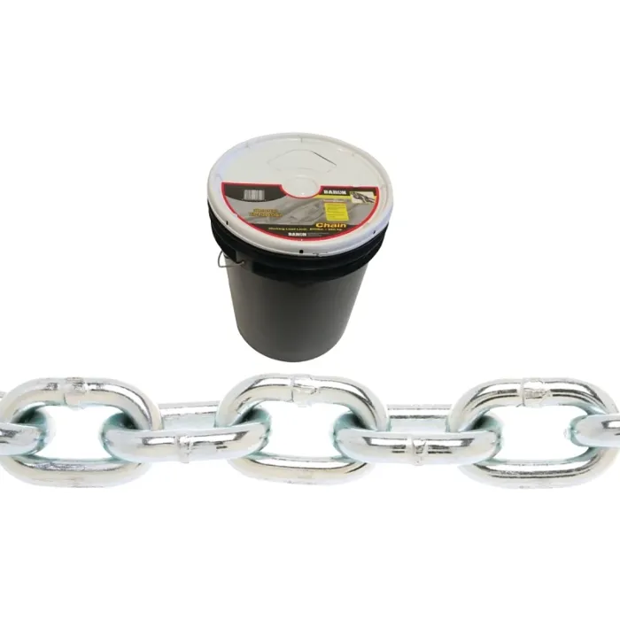 BARON PC3038P Proof Coil Chain, 3/8 in 30 Grade, Steel, Zinc