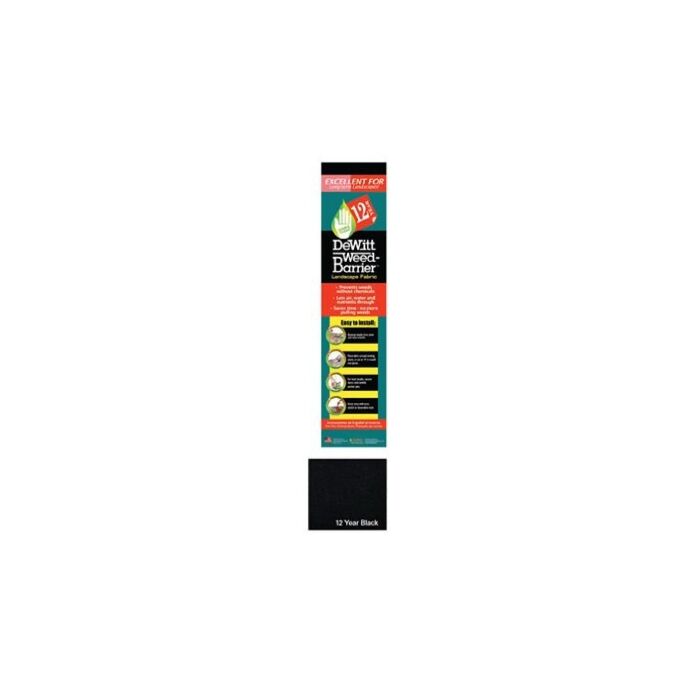 DeWitt® Weed-Barrier® 12YR-350 0.45 mm 3 ft 50 ft Premium Landscape Fabric