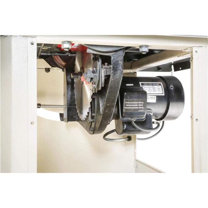 SHOP FOX 5 8 in 2 1 4 in 3 1 4 in Open Stand Hybrid Table Saw