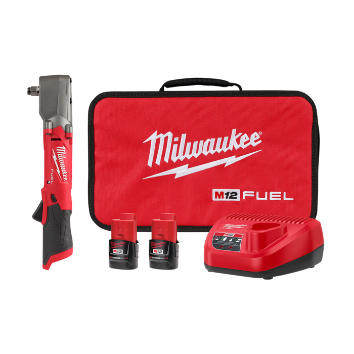 Milwaukee M12 FUEL 1 2 Right Angle Impact Wrench Kit