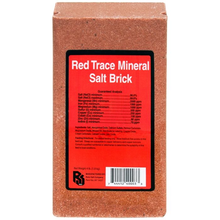 Roto Salt Champion's Choice 110004997 Trace Mineral Salt Brick, 4 lb