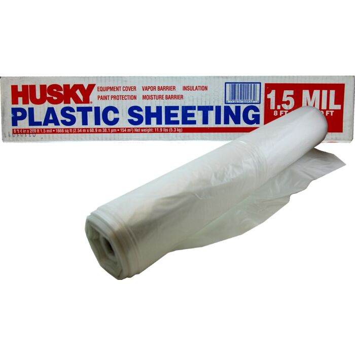 8 ft 4 in Plastic Clear Low Density Plastic Sheeting