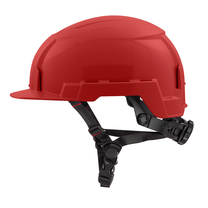 Milwaukee Red Front Brim Safety Helmet (USA) - Type 2, Class E