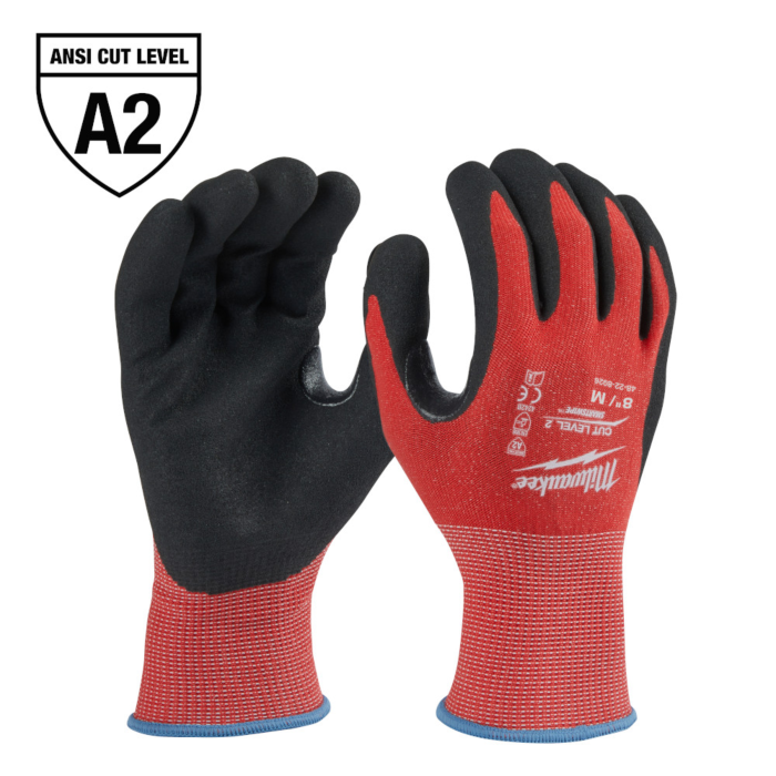激安通販サイト 人気 Milwaukee Cut Level 2 Nitrile Dipped Gloves - M Gloves