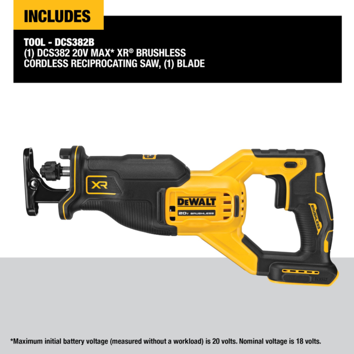 Dewalt DEWALT 20V MAX XR Brushless Cordless Reciprocating Saw