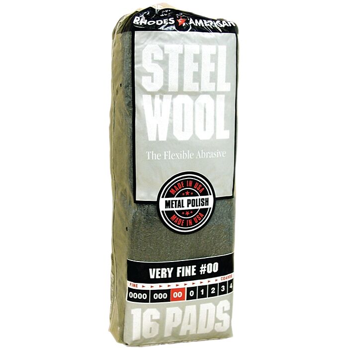 Homax 106602-06 Steel Wool, #00 Grit, Very Fine, Gray