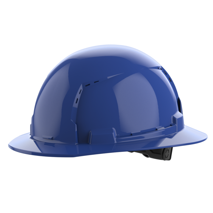 Milwaukee BOLT™ Blue Full Brim Vented Hard Hat w/6pt Ratcheting Suspension (USA) - Type 1, Class C
