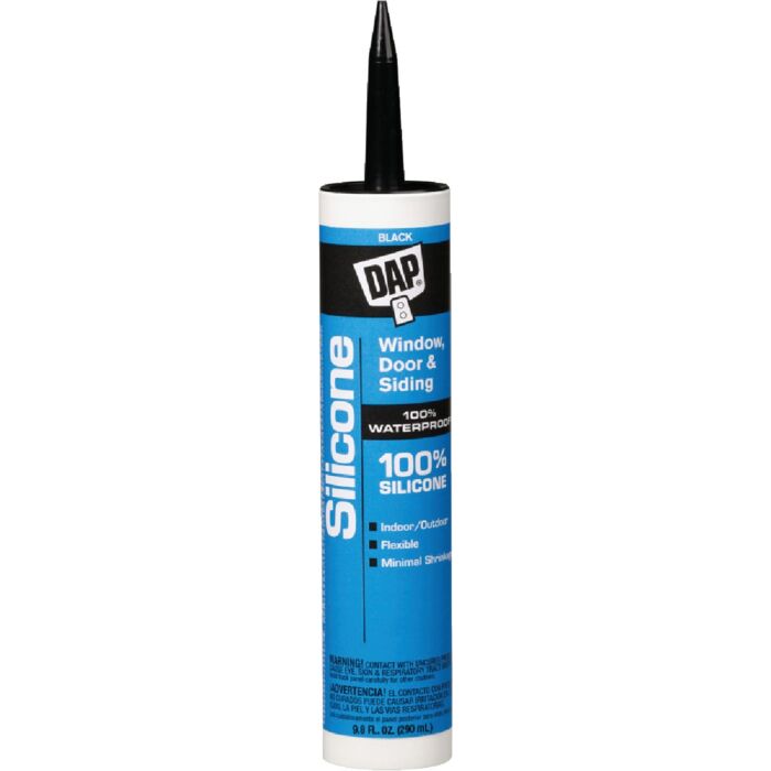 DAP Window, Door & Siding Silicone Sealant, Black 9.8oz