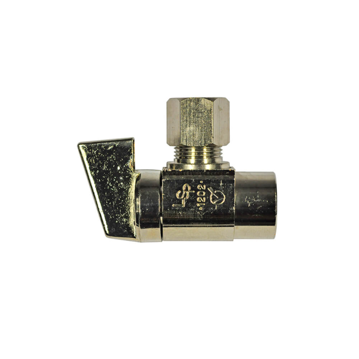 Danco 3/8 in. Comp. Outlet x 1/2 in. Sweat Inlet Angle Stop