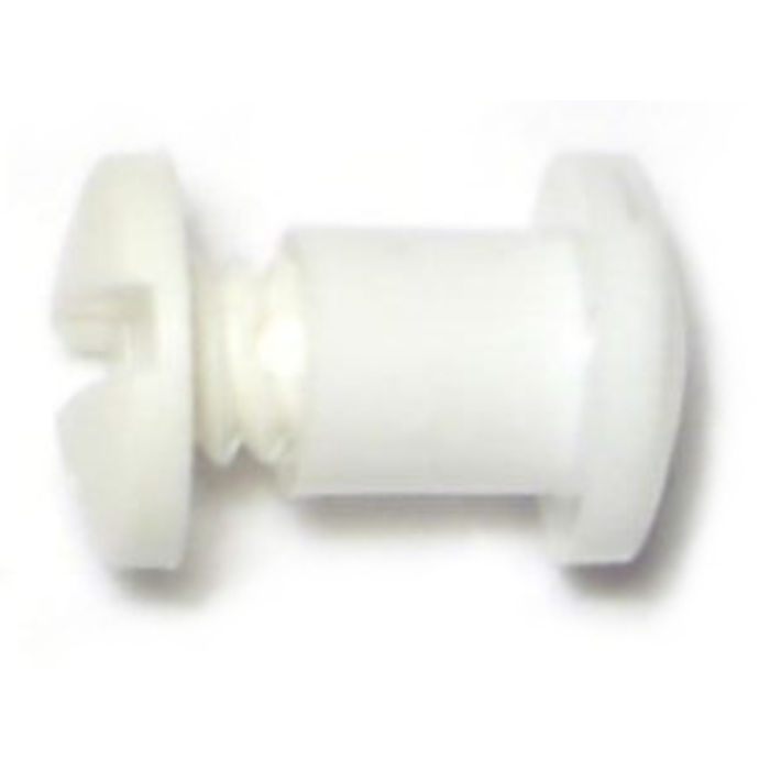 Post w/Scr White, 1/4"