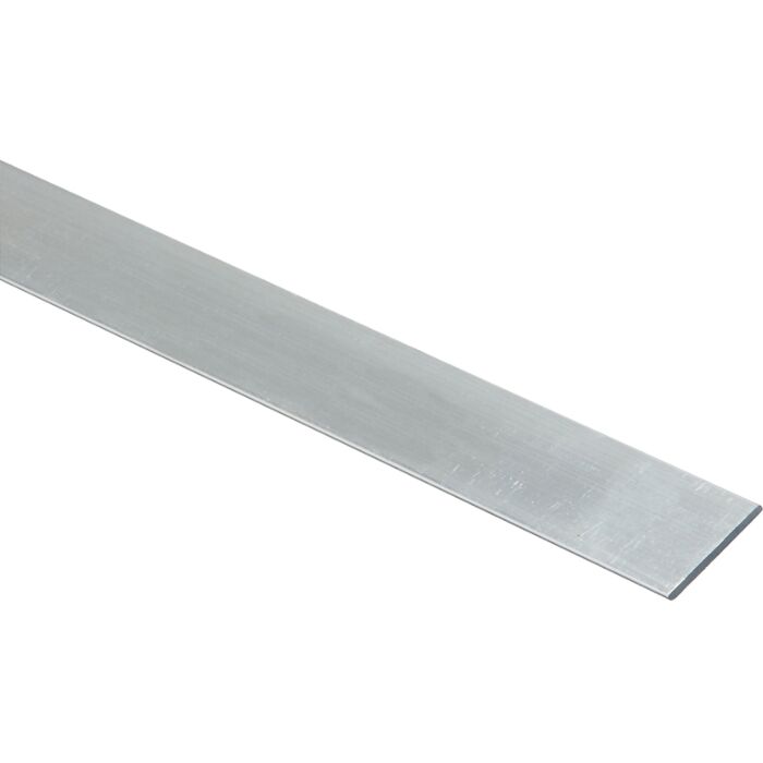 National Hardware N247-239 Flat Bar, 1 in W, 48 in L, 1/4 in Thick, Aluminum, Mill