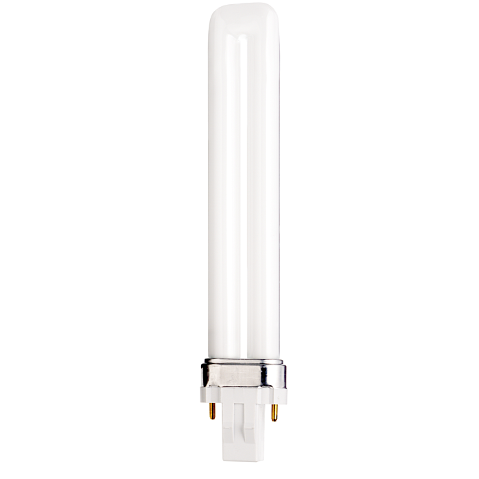 Satco 13 Watt - pin-based Compact Fluorescent - 4100K - 82 CRI - GX23 base