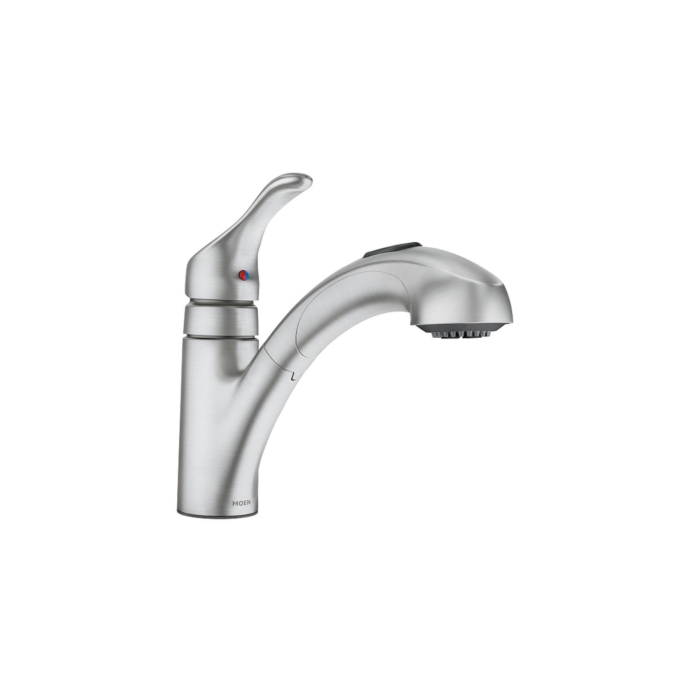 Moen Renzo Spot Resist Stainless One-Handle Pullout Kitchen Faucet