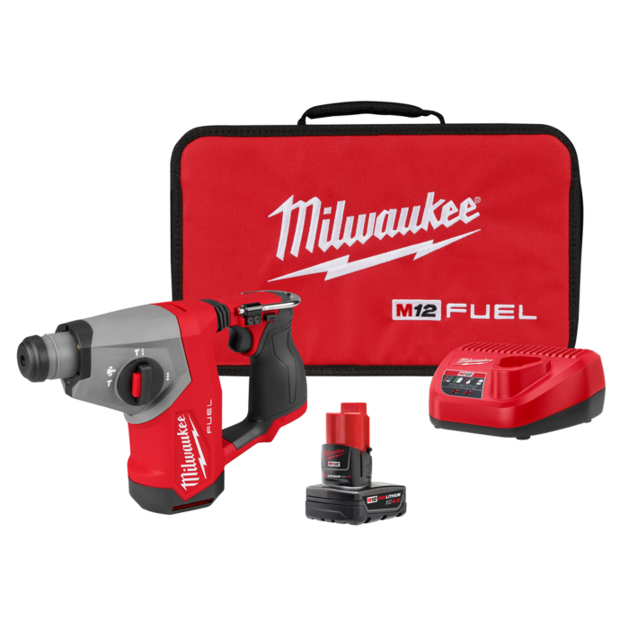 Milwaukee M12 FUEL™ 5/8” SDS Plus Rotary Hammer Kit