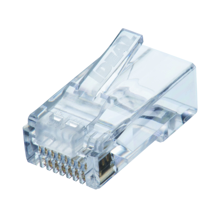 CAT6 RJ-45 8P8C Single Piece Modular Plugs -25 pk