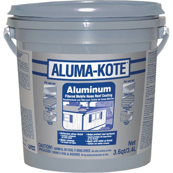 Gardner Aluma-Kote Aluminum Fibered Mobile Home Roof Coating - 1 Gallon