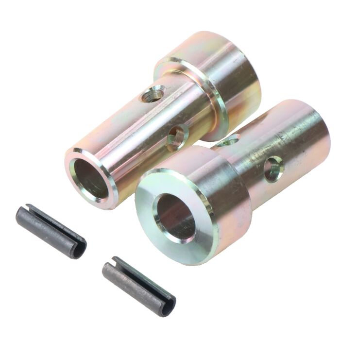 Double HH 1-3 Category Hardened Steel Yellow Zinc Plated Quick Hitch Adapter Kit