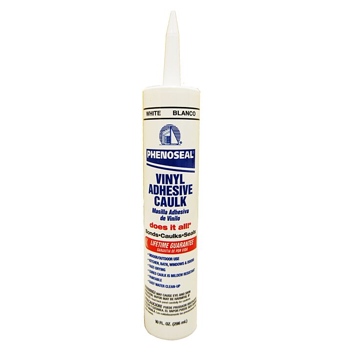 DAP Phenoseal Vinyl Adhesive Caulk (White) 10 oz