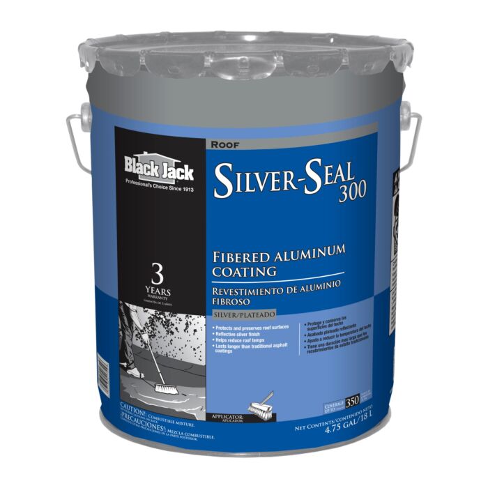 Black Jack Silver Seal 300 3 Year Fibered Aluminum Coating 5 Gallon