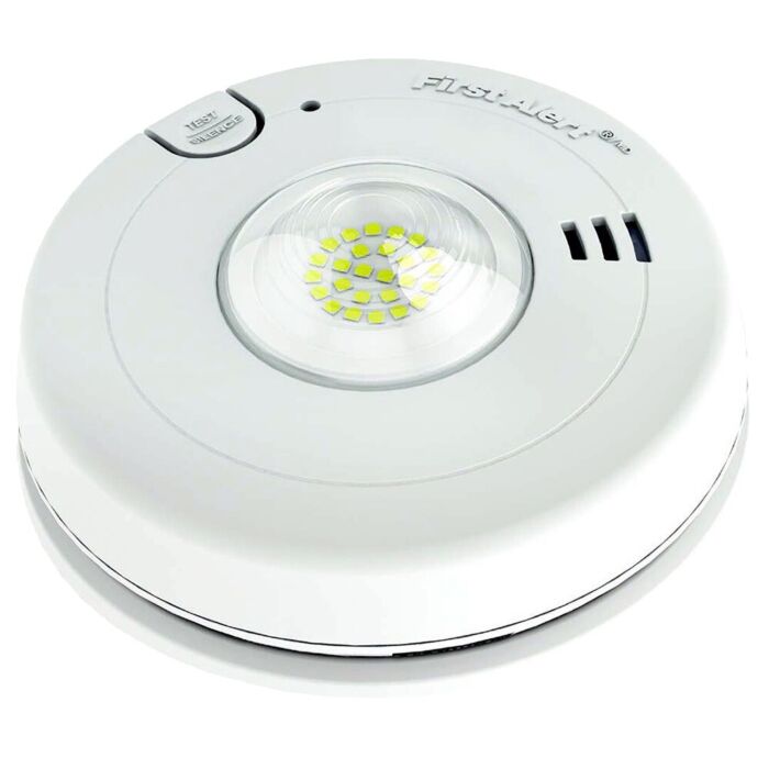 First Alert 120 V 0.8 A 60 Hz Smoke Alarm With Strobe Hardwire