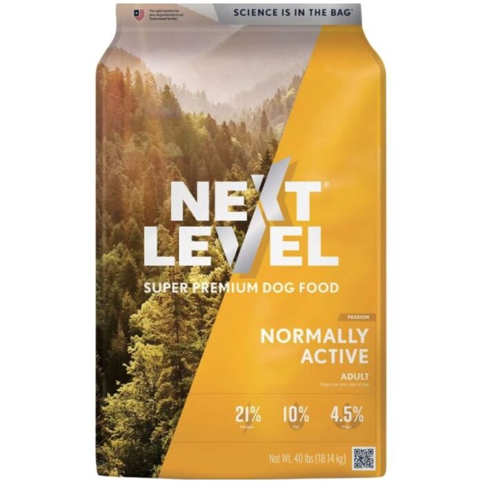 Next Level Normally Active Dog Food 40 lb