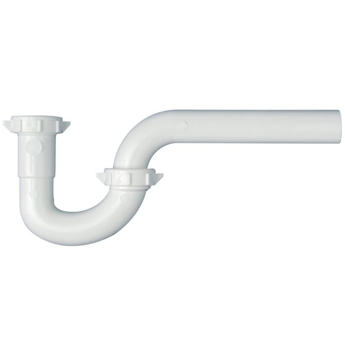 Keeney Plumb Pak PP941W P-Trap, 1-1/4 in, Slip, Plastic, White