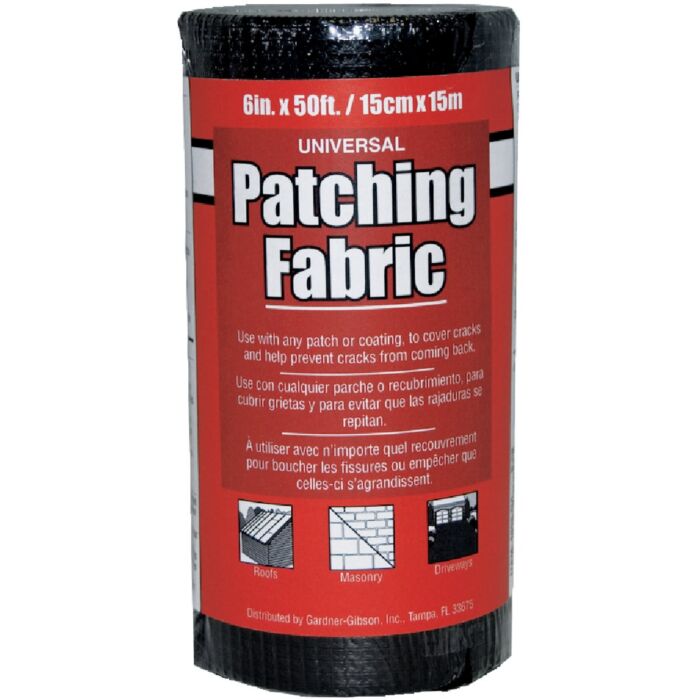 APOC Black Universal Patching Fabric 6 in. x 50 ft