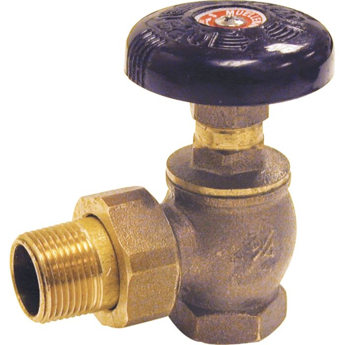 B&K Brass Low Pressure Radiator Valve - 3/4 in. FIP x 3/4 in. MIP