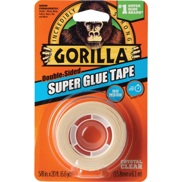 Gorilla Super Glue Double-Sided Tape - 5/8 in. x 20 ft