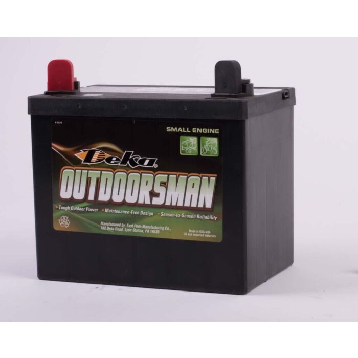 Deka Outdoorsman 12V Lawn & Garden 300 CCA Small Engine Battery, Left Front Positive