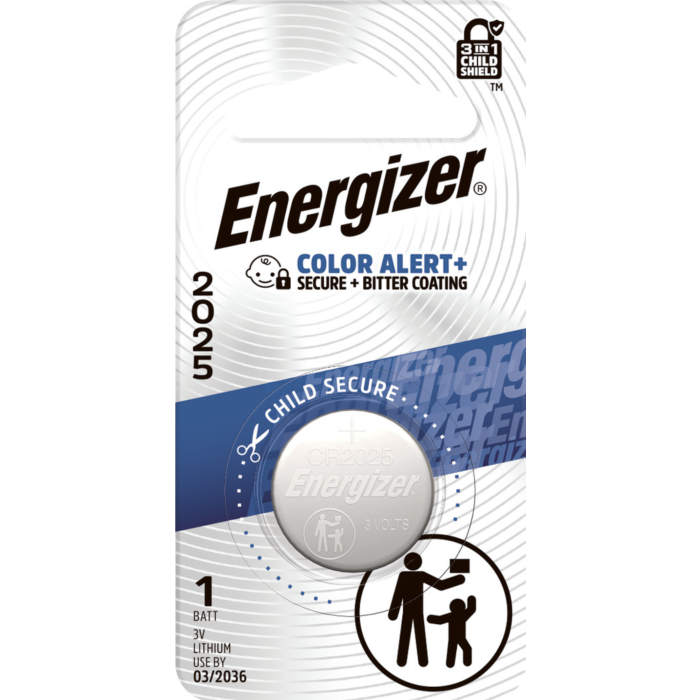 Energizer 2025 Batteries (1 Pack), 3V Lithium Coin Batteries