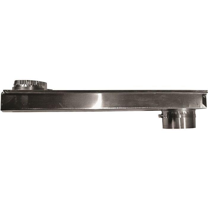 Builder's Best Zero Periscope Adjustable Aluminum Dryer Vent Duct w/ Baffle