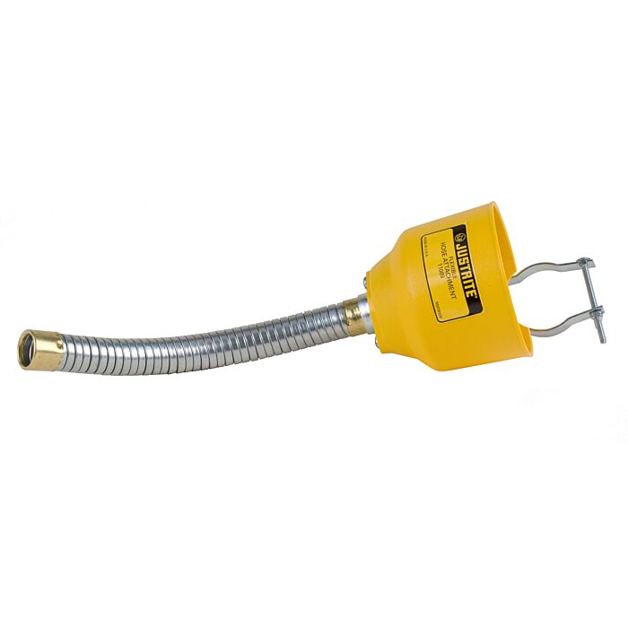 Justrite Bolt-On Poly Funnel with Galvanized Steel Hose for Type I Safety Cans Only - 11089