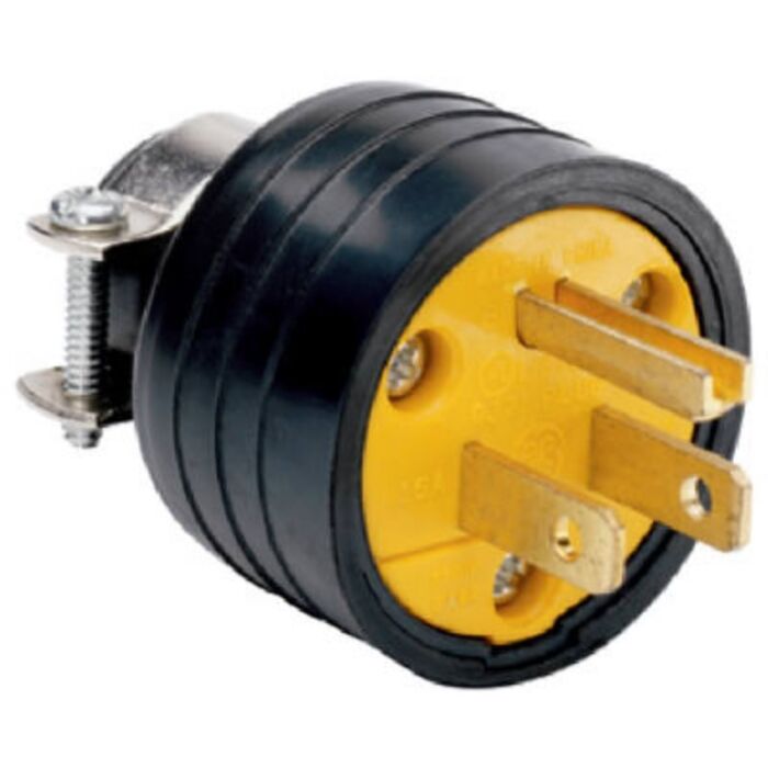 Pass & Seymour 15A BLK RESID GRADE PLUG