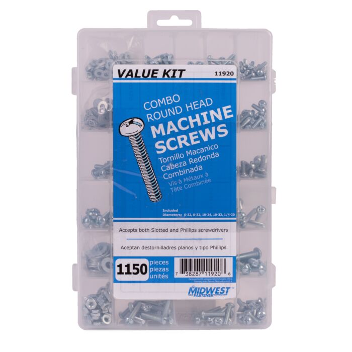 Midwest Fastener Value Kit, Machine Screw