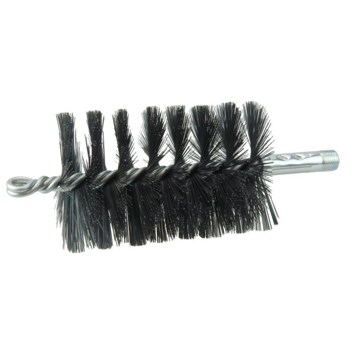 Weiler 3" Single Spiral Flue Brush, .012 Steel Fill