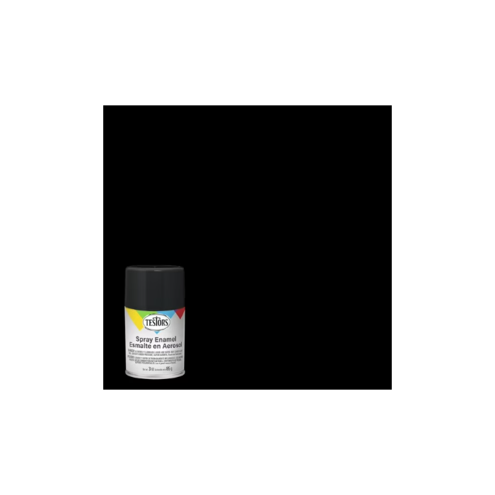 Rustoleum Testors Spray Enamel (Gloss - Black) 3 oz