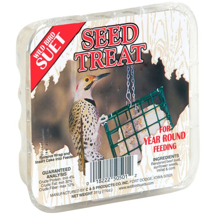 C&S Seed Treat Wild Bird Suet - 11 oz