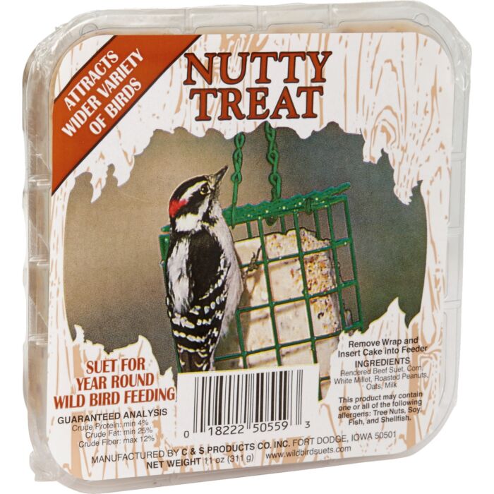 C&S Nutty Treat Wild Bird Suet - 11 oz