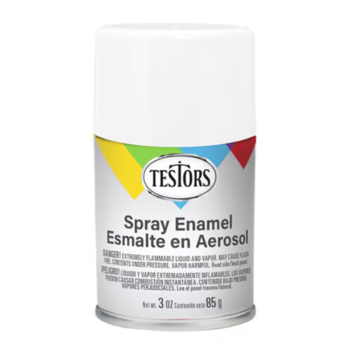 Rustoleum Testors Spray Enamel (Flat - White) 3 oz