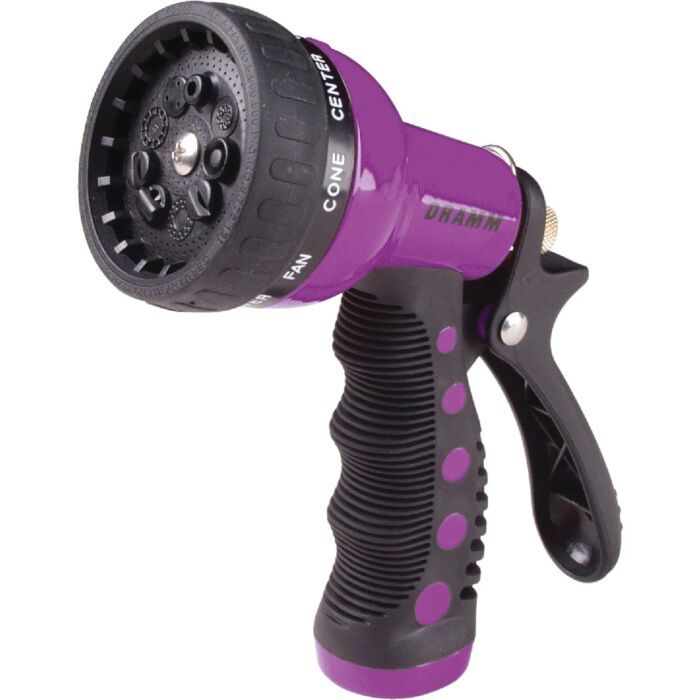 Dramm Heavy-Duty Metal 9-Pattern Spray Nozzle (Assorted Colors)