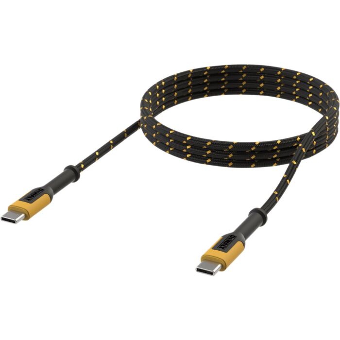 DEWALT Type-C to Type-C Reinforced Cable - 10 ft