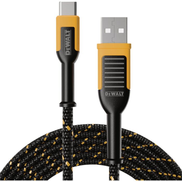 DEWALT Type-C to USB Reinforced Cable - 6 ft