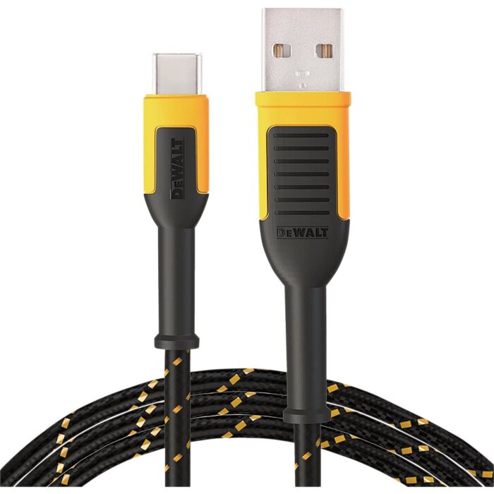 DEWALT Type-C to USB Reinforced Cable - 10 ft