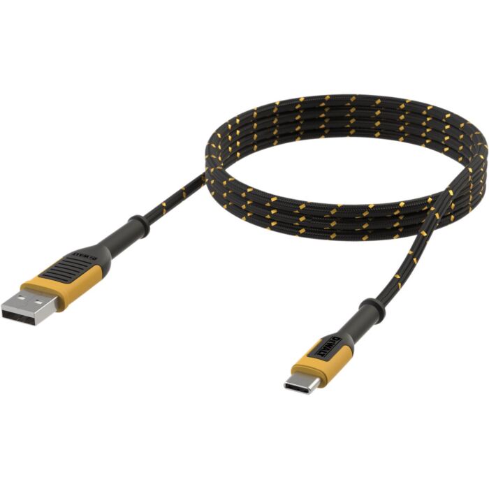 DEWALT Type-C to USB Reinforced Cable - 4 ft